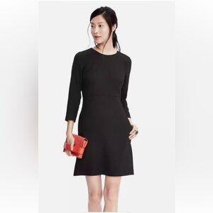 Banana Republic Scallop Ponte Sheath Dress